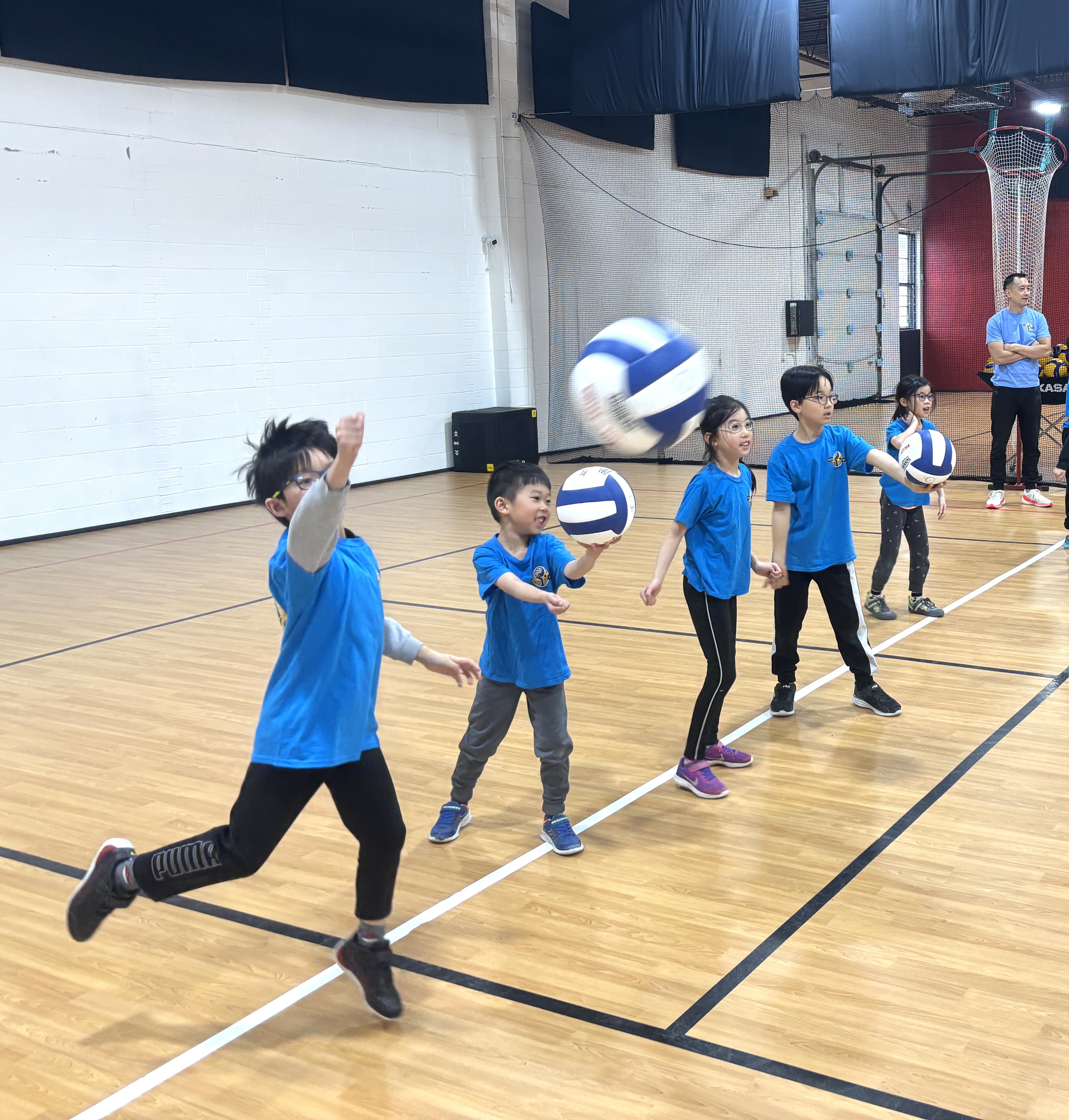 Children having fun with Fun Go Volleyball Markham, Richmond Hill