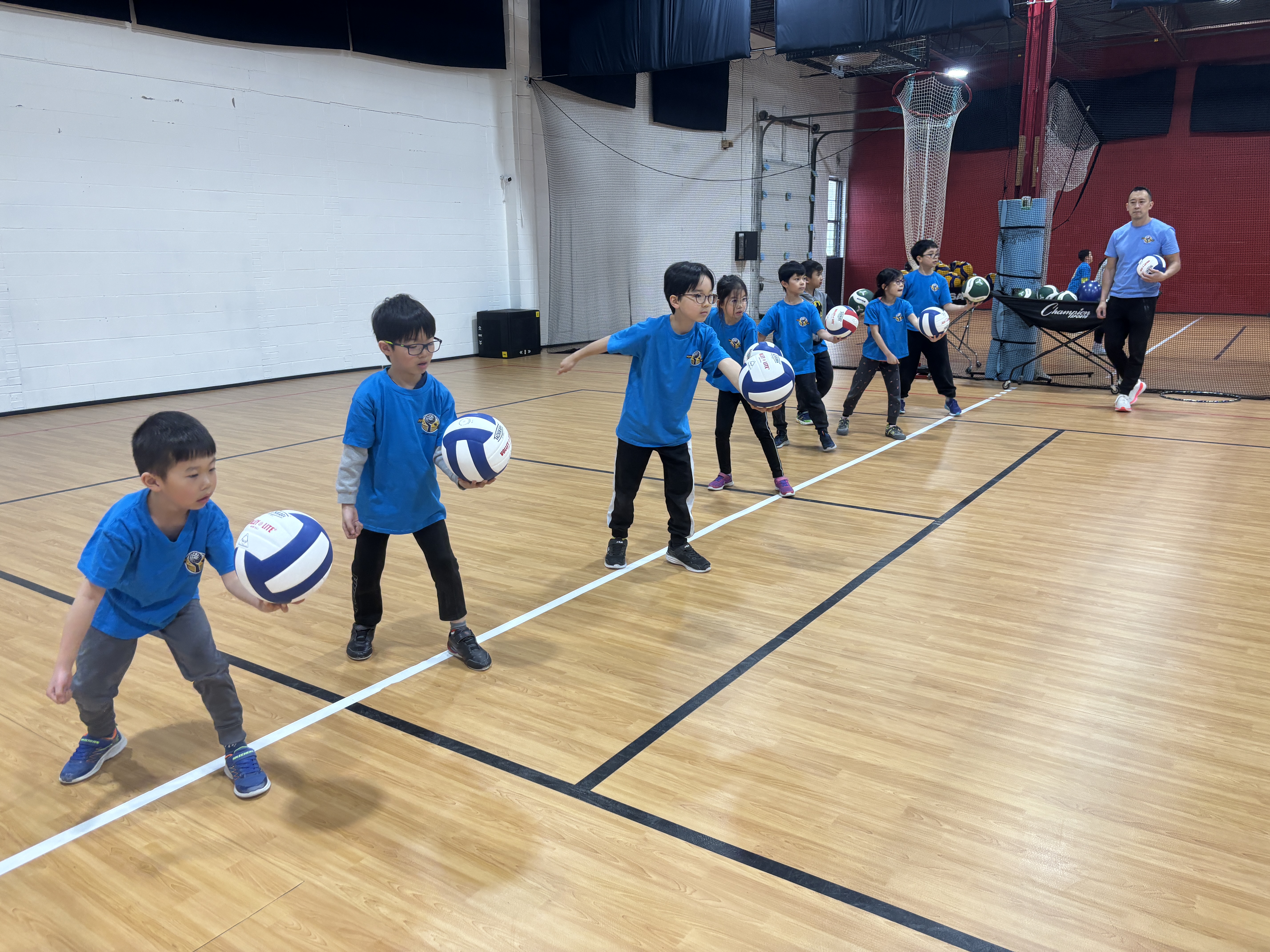 Children Playing Volleyball In Markham!
